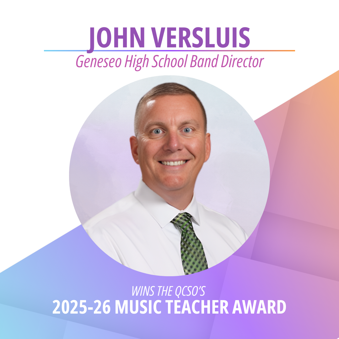 John Versluis Wins QCSO’s 2025-26 Music Teacher Award