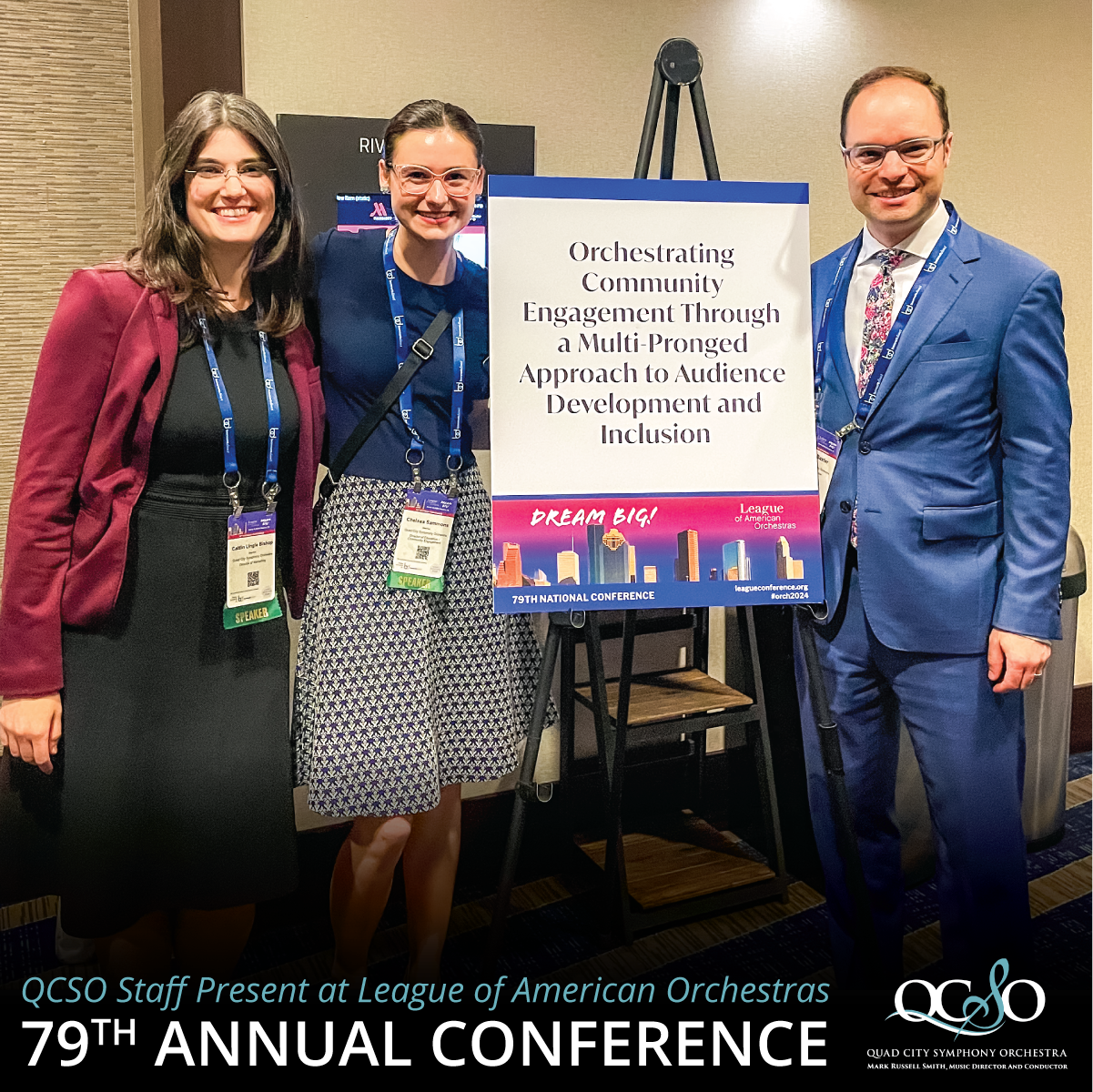 QCSO Staff Present at League of American Orchestras Conference 