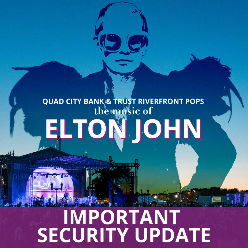 Updated Security Screening for QCBT Riverfront Pops QCSO